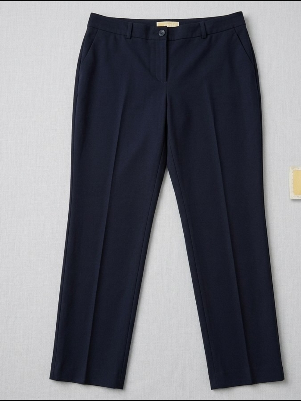 Michael Kors Dark Navy Straight-Leg Trousers